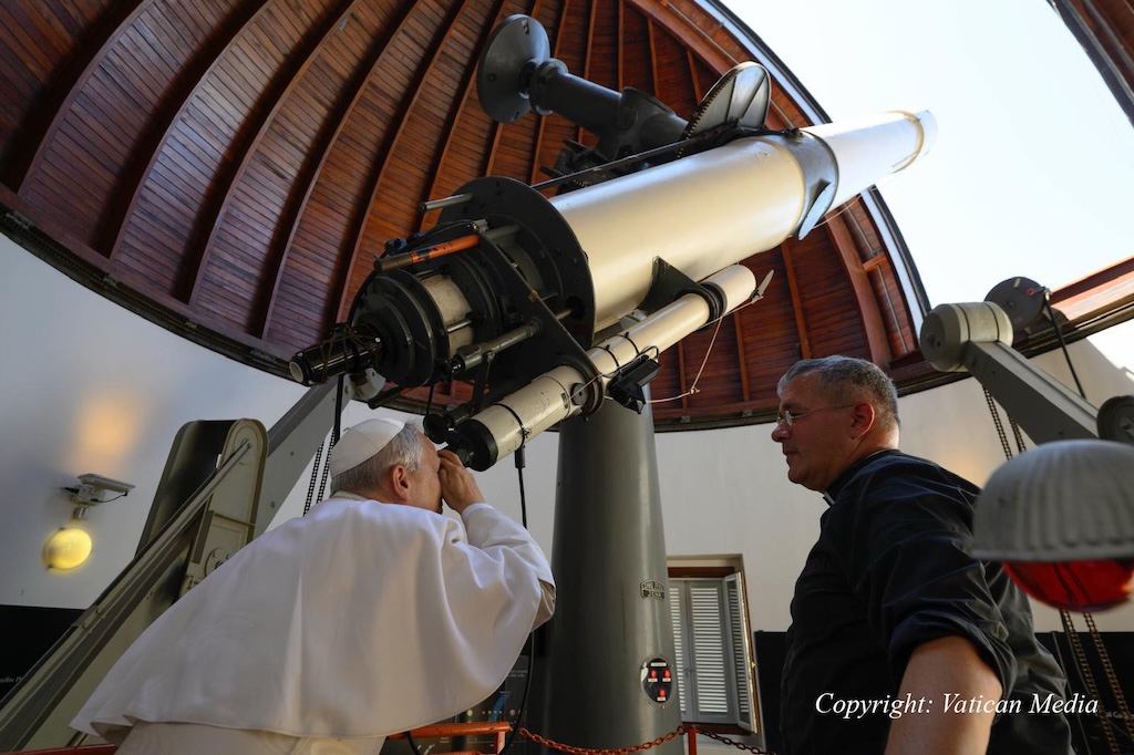 Pope Leo visits the cupole of the Vatican Observatory