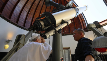 Pope Leo visits the cupole of the Vatican Observatory