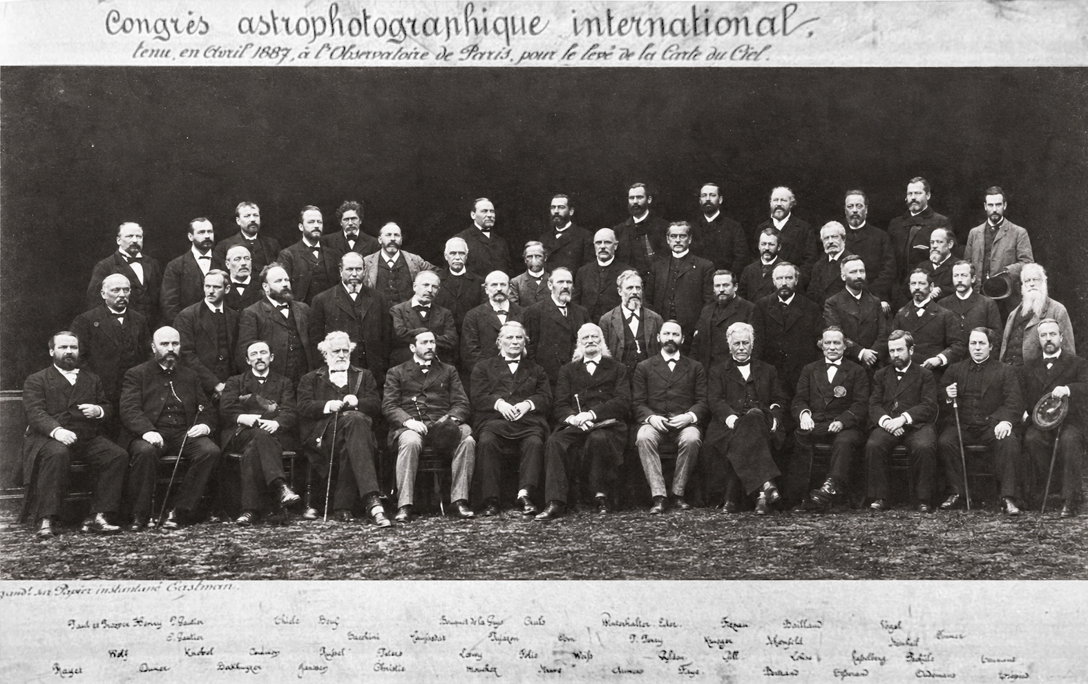 Astrophotographic Congress in Paris in 1887