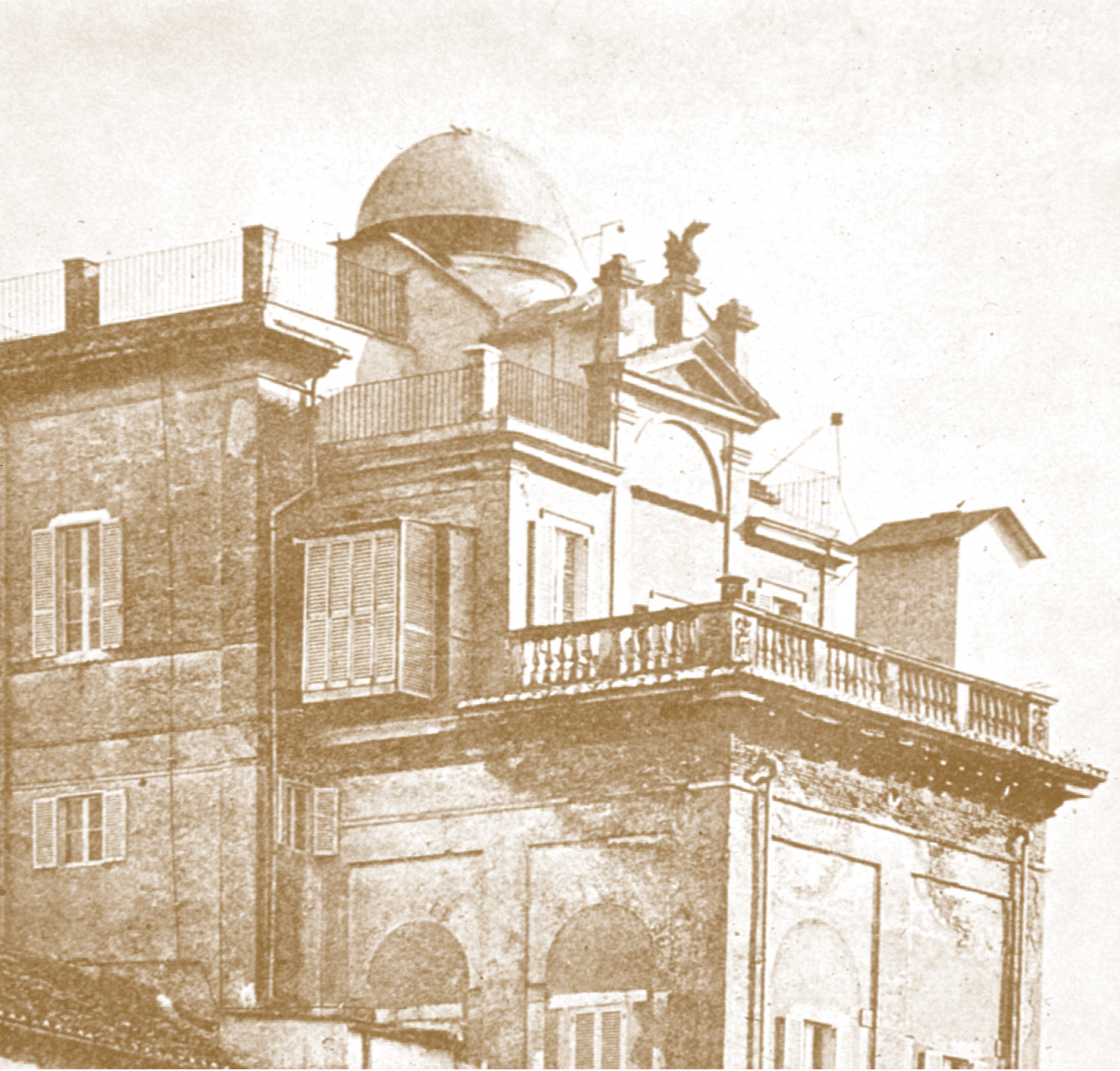 Telescope dome of the Specola on the Tower of the Winds