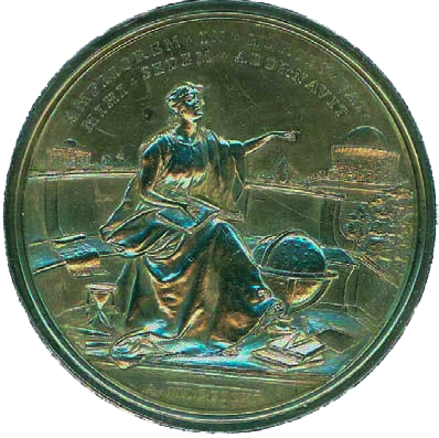 Medal of Pius X with the allegorical figure of Astronomy