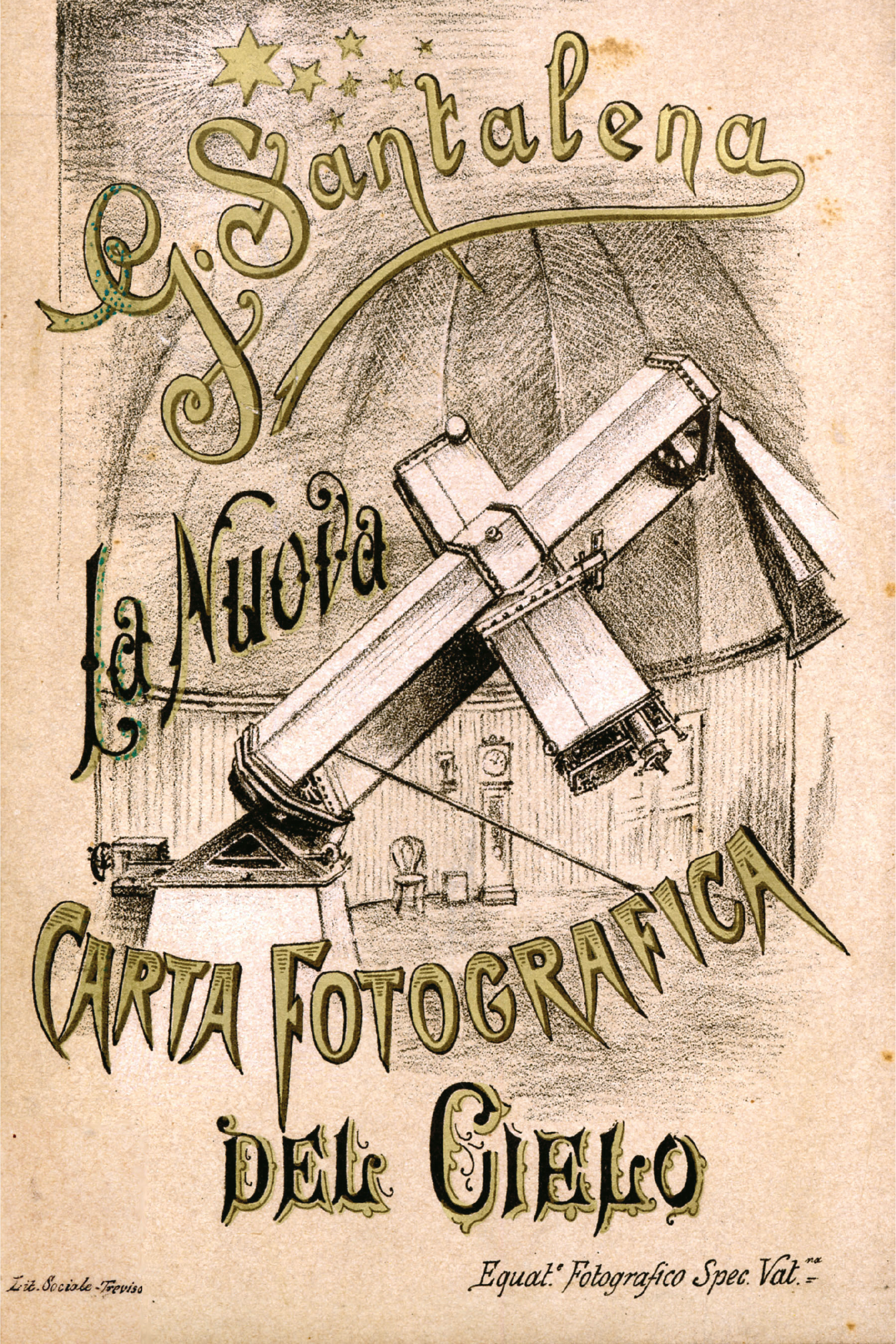 Cover of Giuseppe Santalena’s booklet on the new photographic sky map
