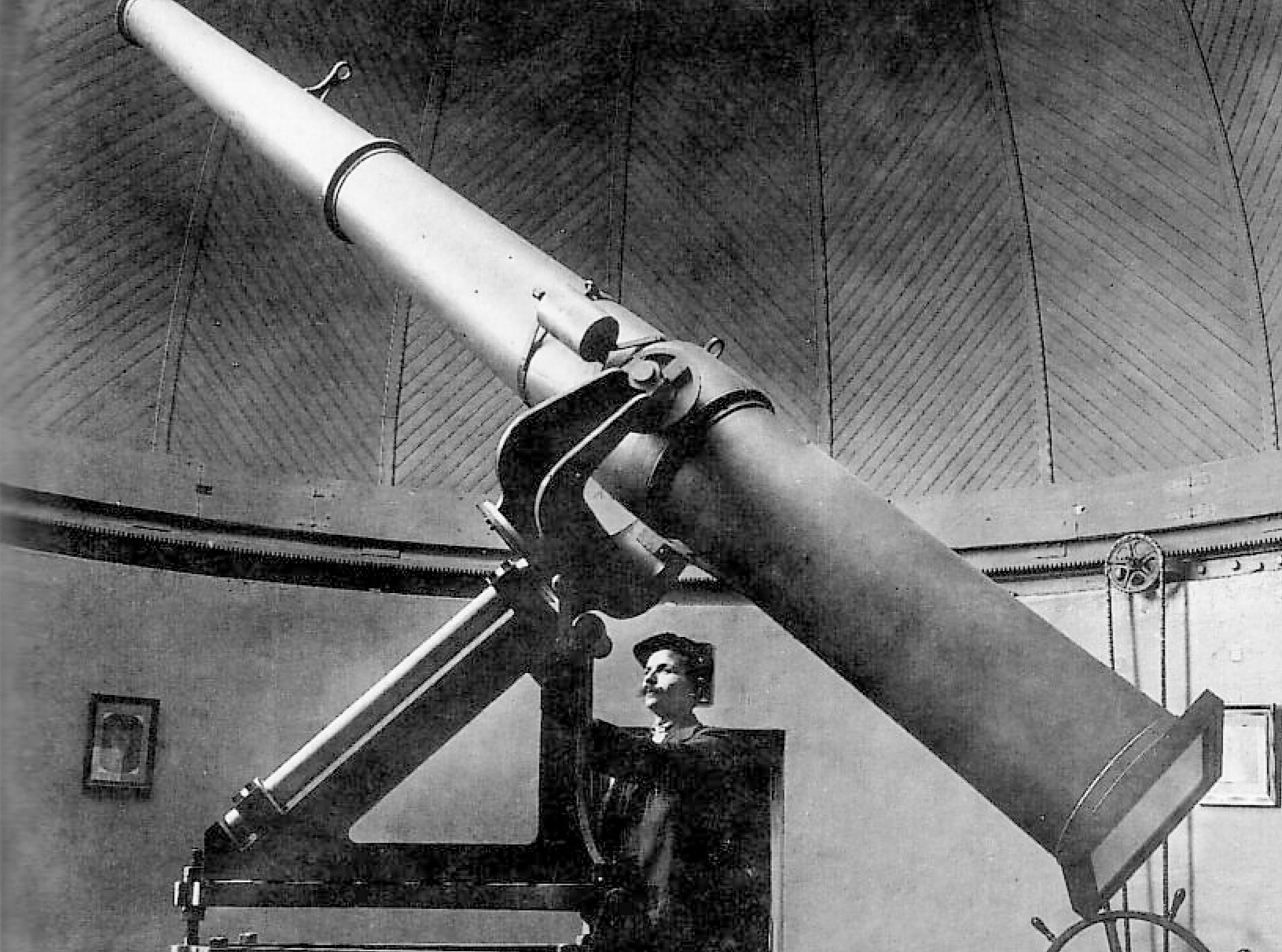 The Specola heliograph with technician Carlo Diadori