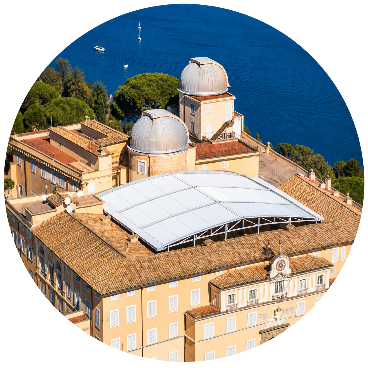 Vatican Observatory domes at the Apostolic Palace